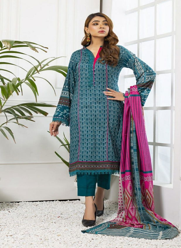 Rang Reza Printed Lawn 3 Cotton Karachi Casual Daily Wear Dress Material Collection